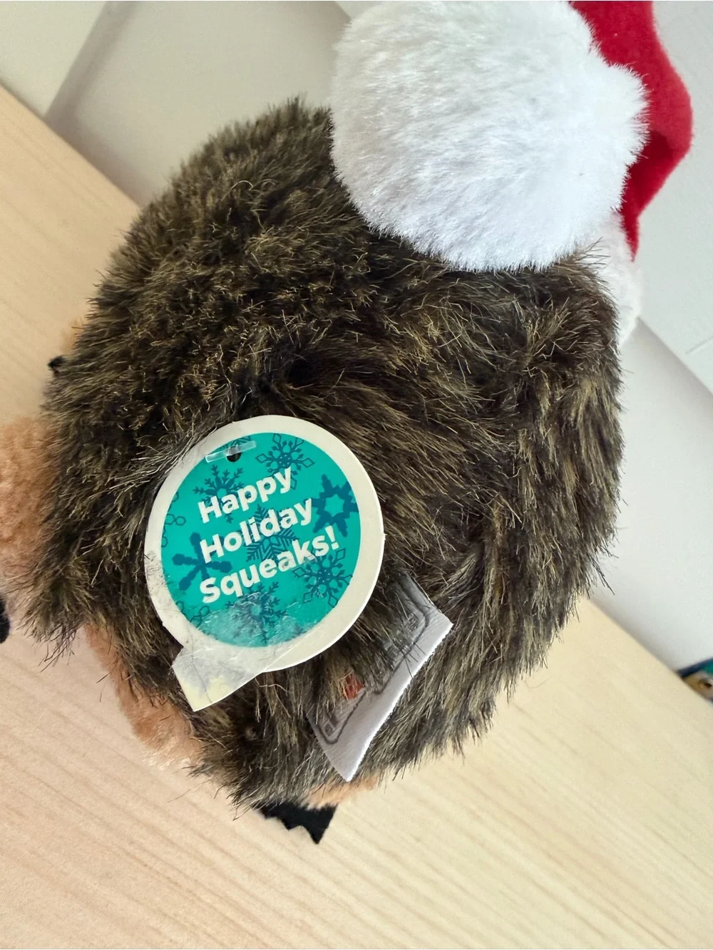 Dog Toy Santa Christmas Hedgehog NWT (OS)